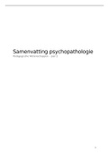 9,5 GEHAALD! UITGEBREIDE SAMENVATTING PSYCHOPATHOLOGIE; ORTHOPEDAGOGISCHE ASPECTEN