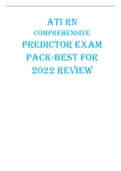 ATI RN COMPREHENSIVE PREDICTOR EXAM PACK-BEST FOR 2022 REVIEW