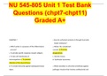 NU 545-805 Unit 1 Test Bank Questions (chpt7-chpt11) Graded A+