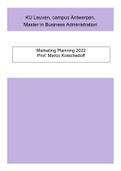 Summary Marketing Planning 2022 