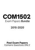 COM1502  - Exam Questions PACK (2015-2020)