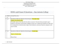 RNSG 1538 Exam II Questions {2020} – San Antonio College | RNSG1538 Exam II Questions – {A Grade} (100% correct answers)