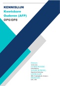 Kennislijn OP6/OP8: Kwetsbare ouderen (AFP)