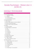 Exam (elaborations) Sociale Psychologie - Meteen door in eerste zit. (PSYCHOLOGIE101)  Social Psychology, ISBN: 9780395358764