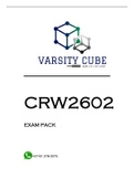 CRW2602 EXAM PACK 2022
