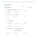 Year 10 Maths Exam 1 Revision Booklet