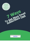 7 Ways To Get More Subscribers (E-Book)