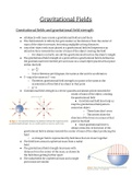 OCR-A A2 Level Gravitational Fields Notes
