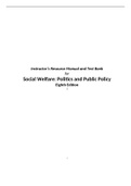Social Welfare Politics and Public Policy, Johnson - Exam Preparation Test Bank (Downloadable Doc)