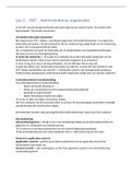 Samenvatting  Administratieve Organisatie Controleleer (FACOAT0142)
