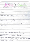 Summary NCERT Solutions - Science for Class IX, Atoms and molecule