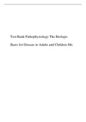 Test Bank Pathophysiology The Biologic Basis for Disease in Adults and Children 8th.pdfTest Bank Pathophysiology The Biologic Basis for Disease in Adults and Children 8th.pdf