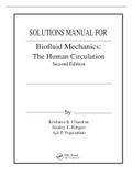 Biofluid Mechanics The Human Circulation 2nd Edition Chandran Solutions Manual