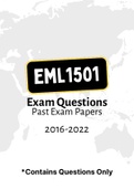 EML1501 (NOtes and ExamQuestions PACK)