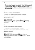 AZ 104 Renewal assessment for Microsoft Certified: Azure Administrator Associate - Questions 2022
