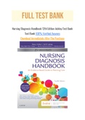 Nursing Diagnosis Handbook 12th Edition Ackley Test Bank