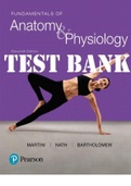 TEST BANK for Fundamentals of Anatomy & Physiology, 11/E, Frederic H. Martini, Judi L. Nath, Edwin F. Bartholomew. All Chapters 1-29 (Complete Download). 1184 Pages