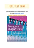Molecular Diagnostics 3rd Edition Buckingham Test Bank