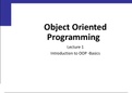 introduction to object oriented 