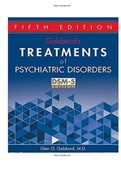 Gabbard’s Treatments of Psychiatric Disorders 5th Edition Test Bank  ISBN-13 ‏ : ‎9781585624423| Complete Test bank| ALL CHAPTERS.