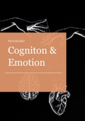 Class notes cognition and emotion (H000107B)- (Units 1-5)