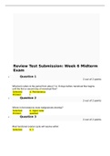 NURS 6551 Quiz, Midterm and Final Exam
