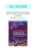 Biomolecular Thermodynamics From Theory to Application Foundations of Biochemistry and Biophysics 1st Edition Barrick Solutions Manual.pdf