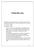 Tribal Revolts