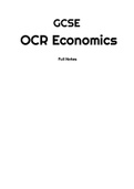 OCR GCSE Economics - Full Notes