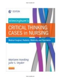 Winningham’s Critical Thinking Cases in Nursing 6th Edition Test Bank | ISBN-13 ‏ : ‎978-0323289610