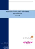 Essay of 64 pages for the course OE102 Customer Insight Tooling at InHolland