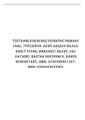Test Bank for Burns' Pediatric Primary Care, 7th Edition Maaks