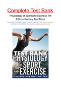 Physiology of Sport and Exercise 7th Edition Kenney Test Bank