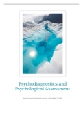 Psychodiagnostics and Psychological Assessment Course 