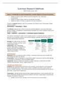 Research Methods FULL summary! (Health Sciences VU)