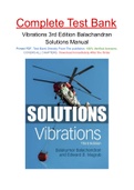 Vibrations 3rd Edition Balachandran Solutions Manual