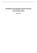 College aantekeningen en lecture samenvatting Marketing Communication And The Consumer (S_MCC)