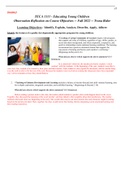 Exam (elaborations) Educating Young Children (TECA1311) 