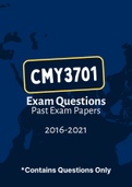 CMY3701 - Exam Questions PACK (2016-2021)