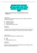 NCLEX Exam NCLEX-PN-test bank-with 100% verified answers-2022-2023