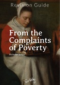 from the 'Complaints of Poverty' by Nicholas James - Poem Analysis
