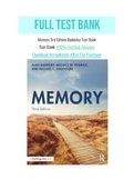 Memory 3rd Edition Baddeley Test Bank