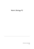IEB Matric Life Sciences Paper 2 Notes