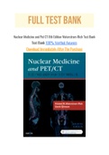 Nuclear Medicine and Pet CT 8th Edition Waterstram-Rich Test Bank