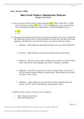 Bible Study Project Observation Template