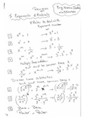 SAT, ACT, EST Math Revision sheet