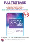 Test Bank For Hamric and Hanson's Advanced Practice Nursing An Integrative Approach 6th Edition by Eileen O'Grady, Mary Fran Tracy 9780323447751 Chapter 1-24 Complete Guide.