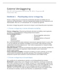 Samenvatting Externe Verslaggeving - Hoogendoorn & Vergoossen - 10th edition