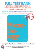 OPENSTAX MICROBIOLOGY TEST BANK OpenStax Microbiology THIS TEST BANK COVERS ALL CHAPTERS 1-26 OF THE BOOK Complete Guide .