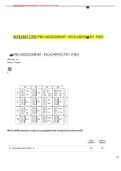 BIOCHEM C785 PRE-ASSESSMENT: BIOCHEMISTRY P